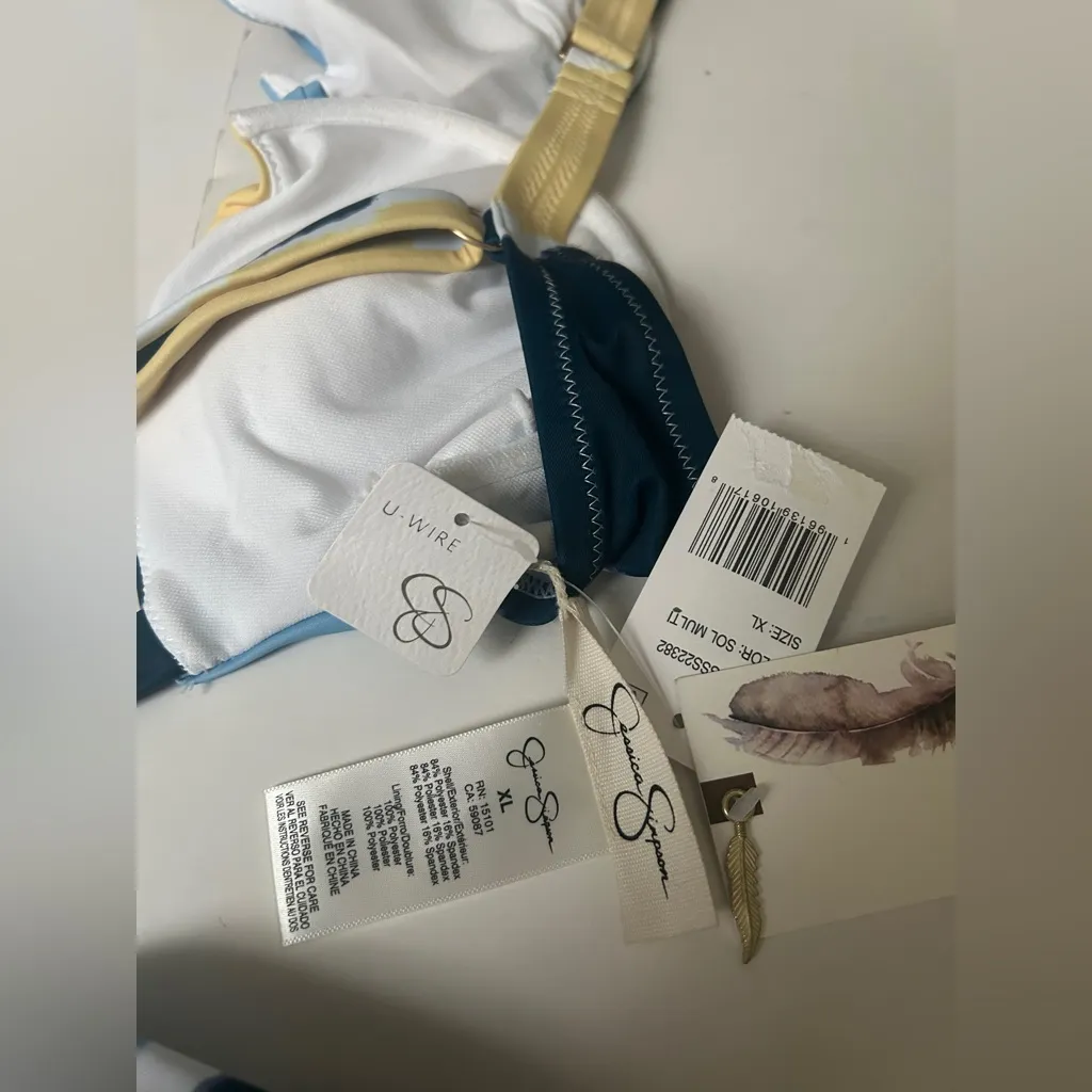 Jessica Simpson Women’s Smooth Sailing Bikini Set Sol Multi NWT - Image 9