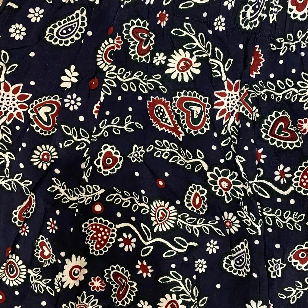 Vintage Y2k 90s mini skirt boho floral hearts button front high waisted small Multiple - Image 4