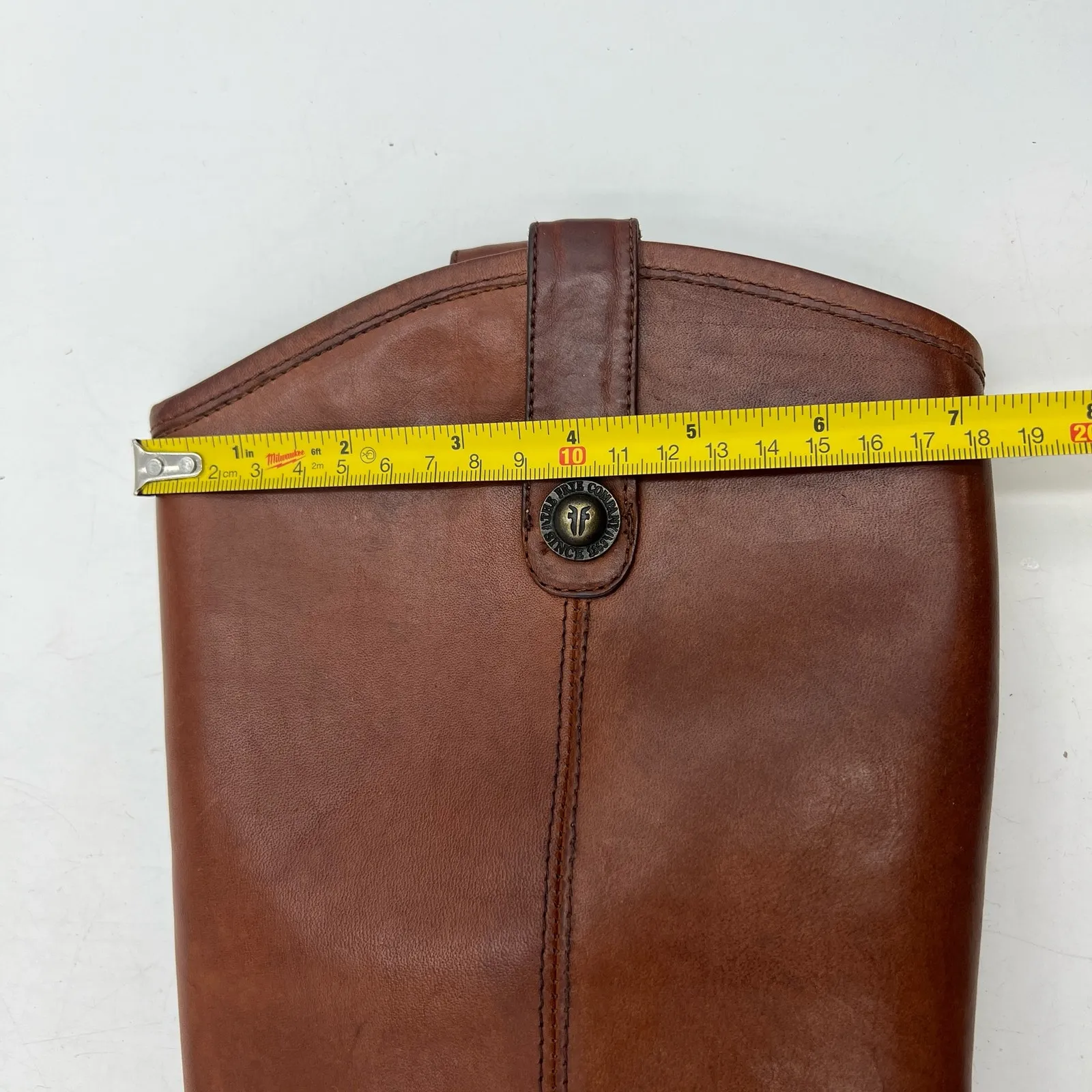 Frye Cox Knee High Leather Boots Cognac Brown Tall Equestrian - Image 7