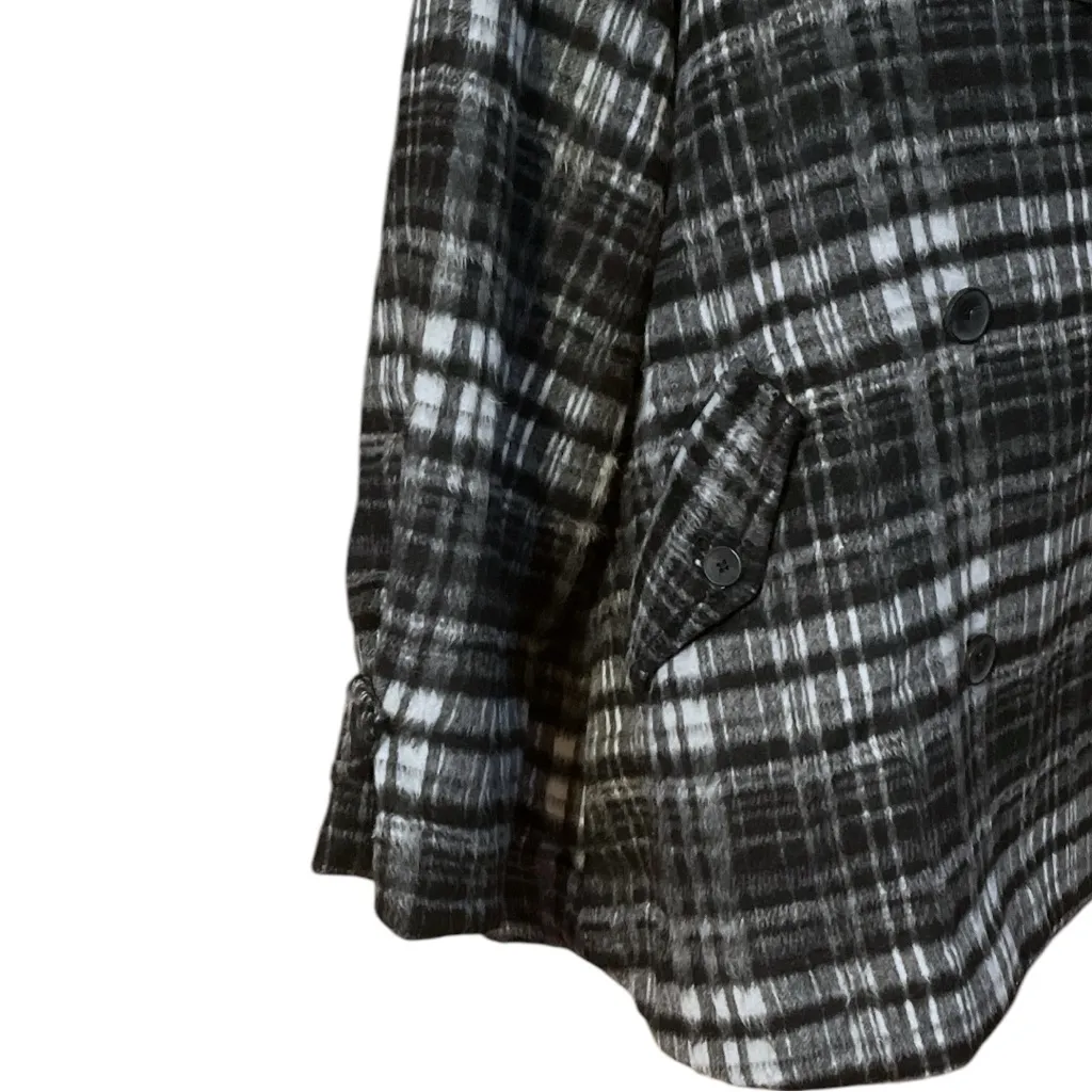 Free People Highlands Wool Plaid Peacoat - Image 6