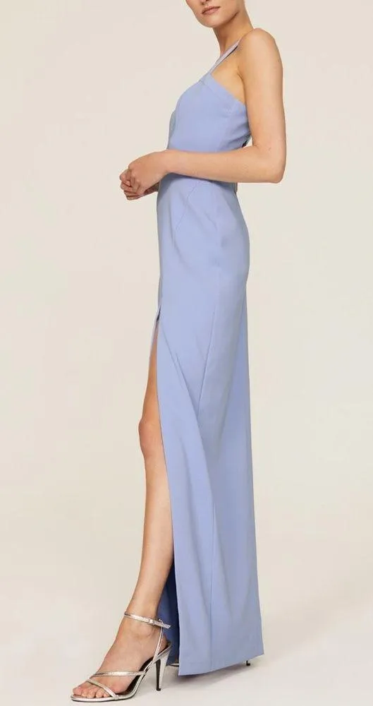 Aidan Mattox Sleeveless Cutout Column Gown in Baby Blue, Size 4 NEW w/Tag $220 - Image 7