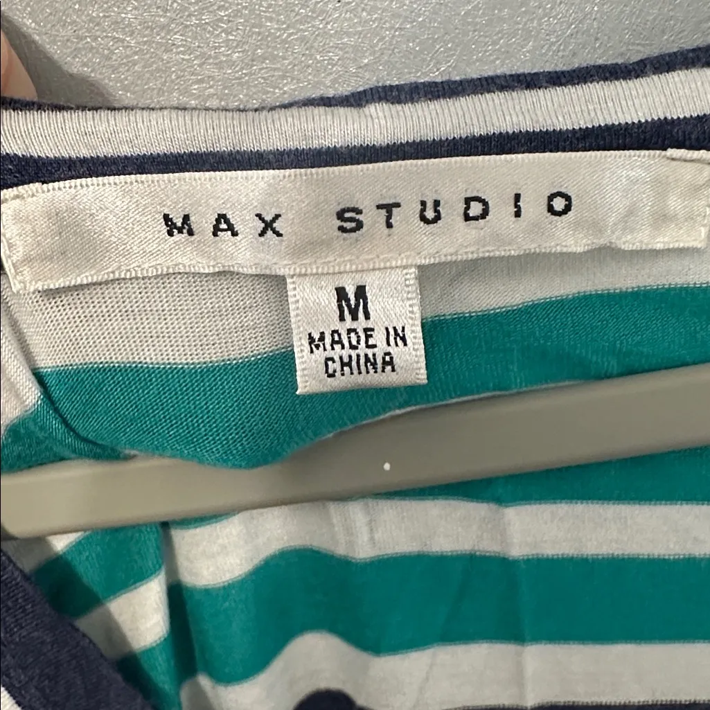 Max Studio‎ Striped Sleeveless Top - Image 3