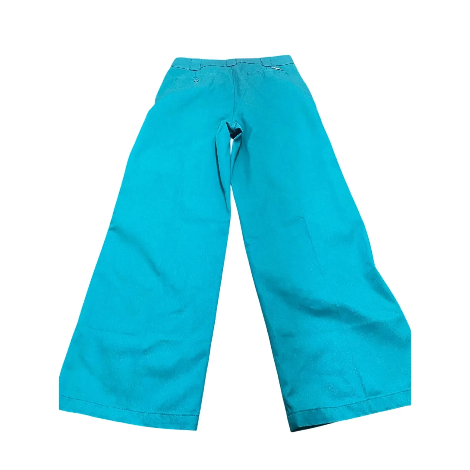 NWT Dickies‎ Teal Work Pants 90s Skater Wide Leg Streetwear Grunge Y2K Size 6 - Image 2