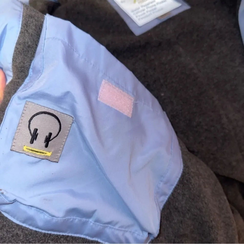 FOXLAND Alaska Polar Fox Protection Water Repellent down puffer blue jacket S‎ - Image 7