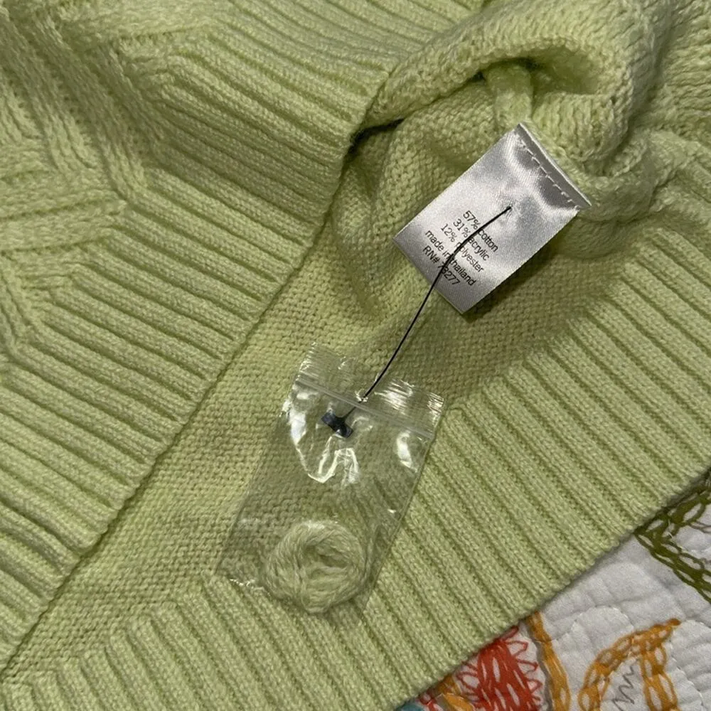 Sonoma Women's medium pullover knit Lime Green Sweater St Patrick’s day casual - Image 4