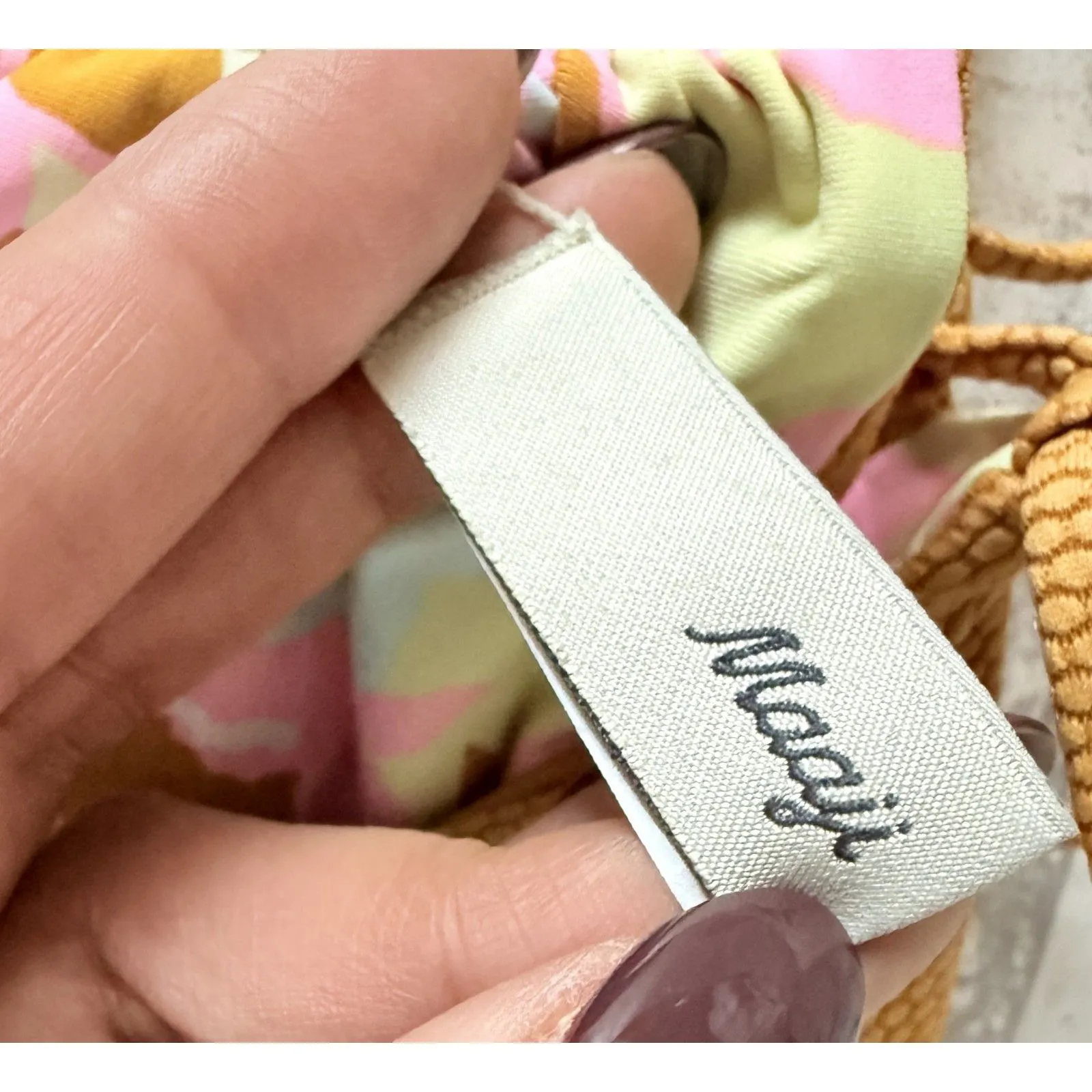 Maaji Reversible Floral Botanical Print Two Piece Bikini Set Tropical Swim Sz S - Image 7