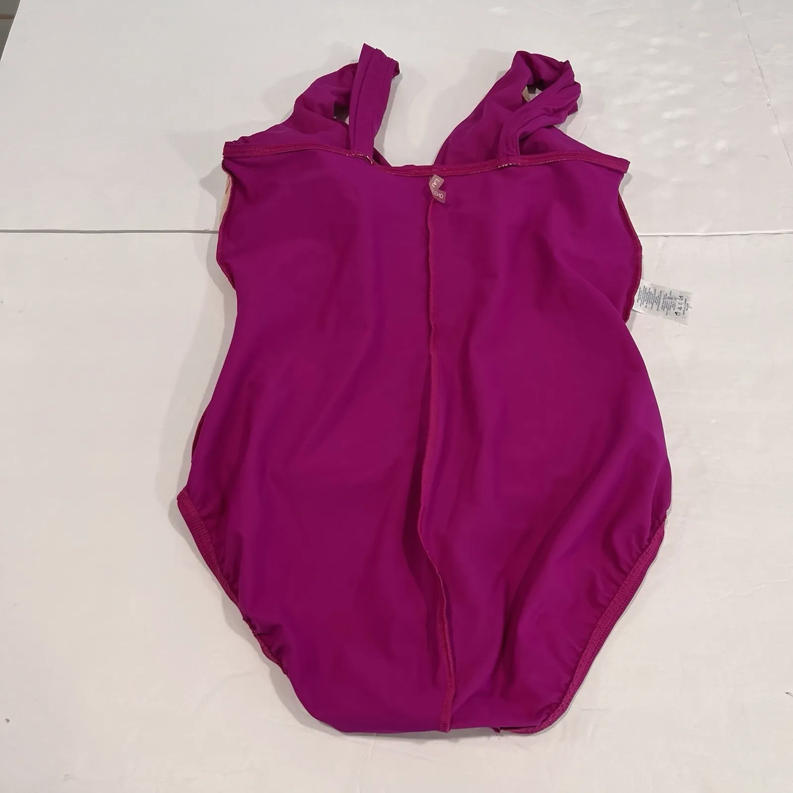 Lands End Pink Slender Grecian One Piece Swimsuit‎ Size 10 DDD - Image 10