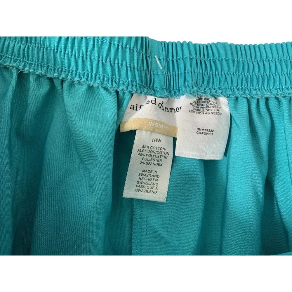 Alfred Dunner Women's St. Barth's Aqua Capri - Image 3