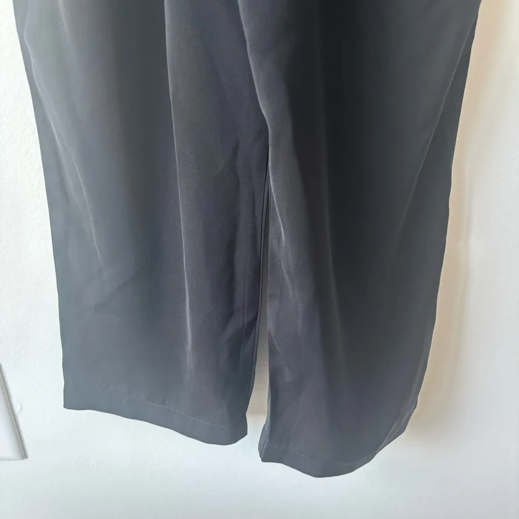 ASTR The Label Black Sleeveless Jumpsuit V Neck Tie Waist Wedding Formal Chic - Image 7