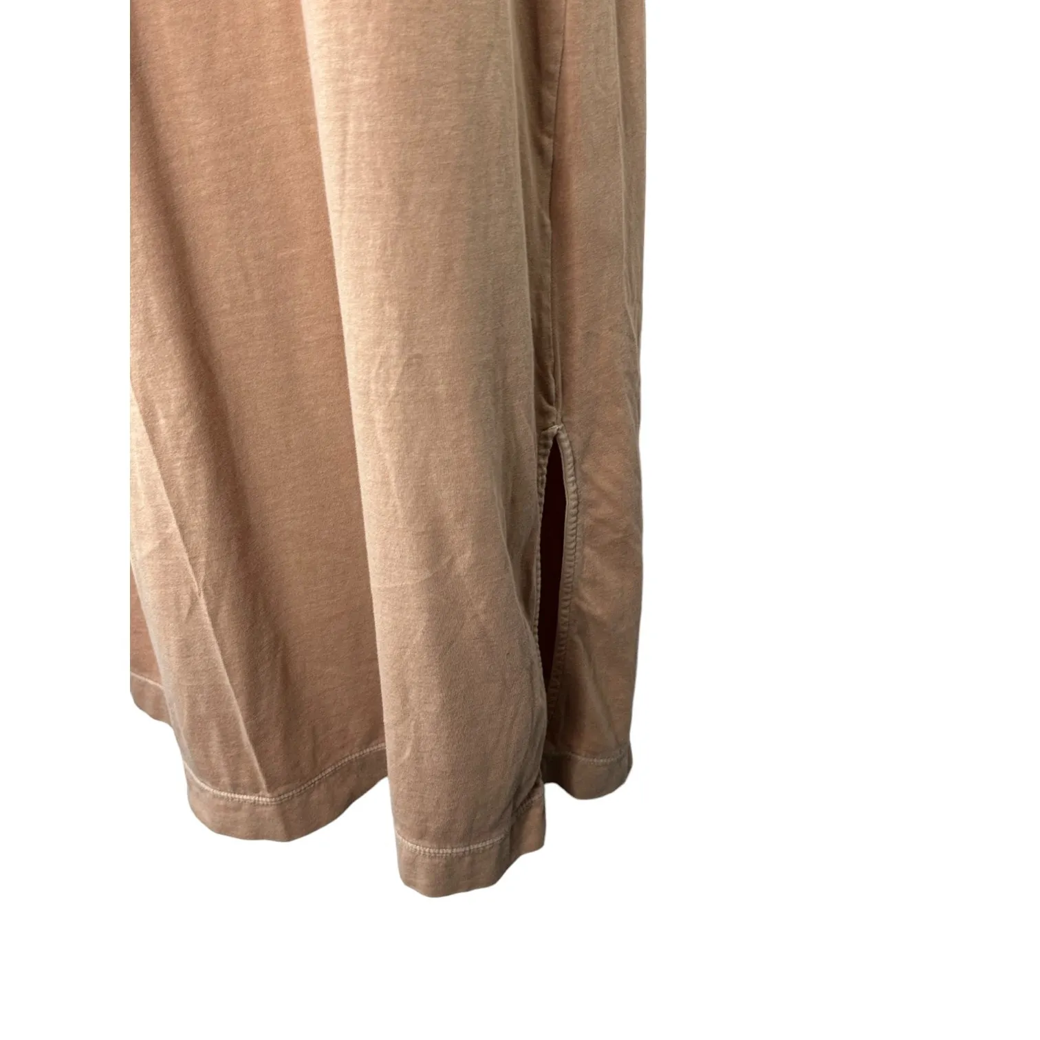 Old Navy Mauve Crewneck Sleeveless T-Shirt Dress Women's Sz Medium Splits - Image 2