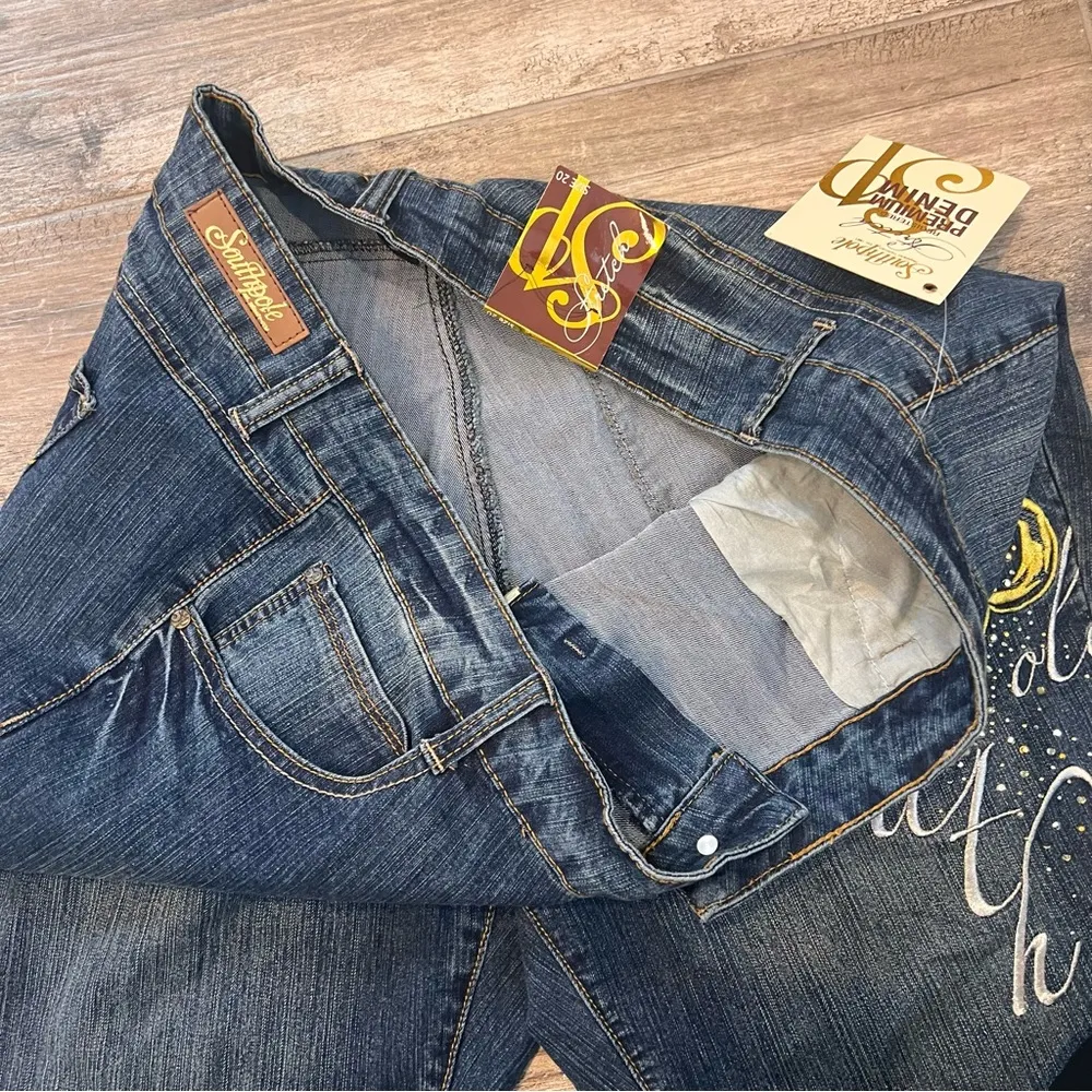 SOUTHPOLE FREESTYLE LOW RISE STRETCH BOOTCUT PREMIUM DENIM JEANS Sz 20 NEW #267 - Image 8