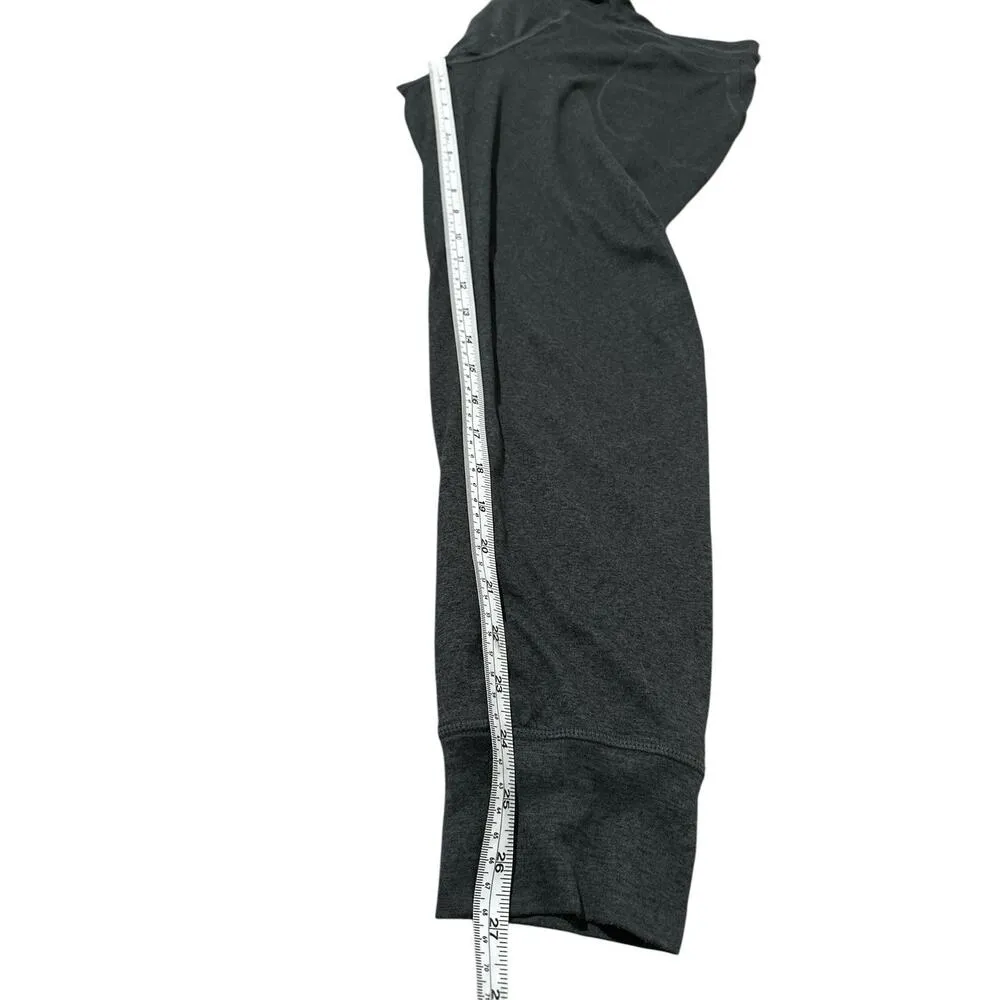 Lole Dark Gray Jersey Knit High Rise Lounge Pant Cinch Waist Joggers Size M Size M - Image 3