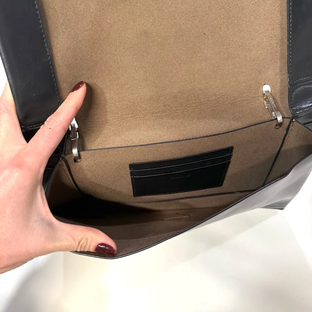 ALLSAINTS Yua Clutch in Black - Image 7