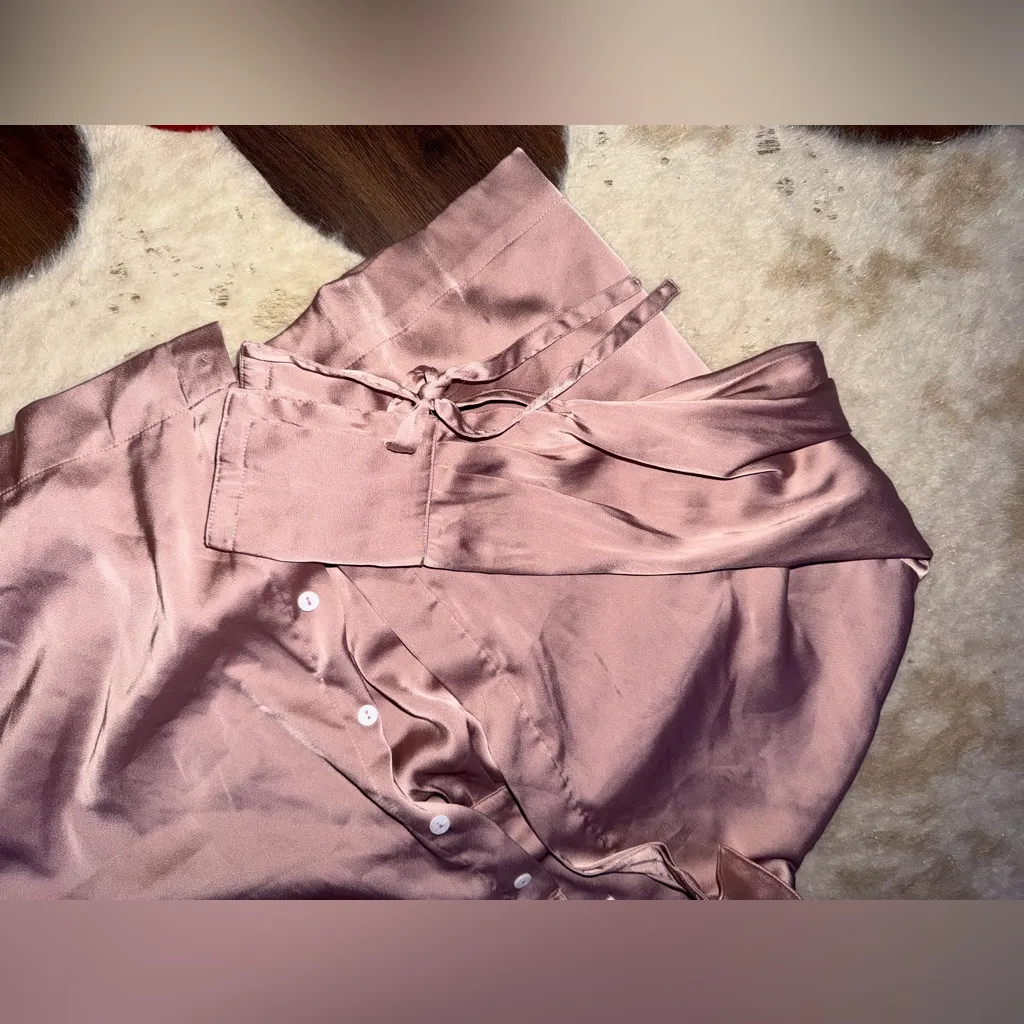 Parker
Women's Shari Bomber Jacket xs $220 pink bow satin casual classic - Image 6