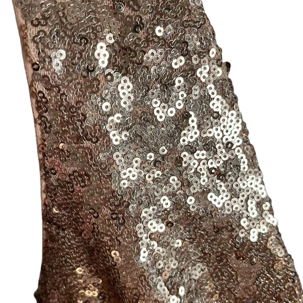 Lulu’s Elegant Encounter Rose Gold Sequin Maxi Dress - Image 11