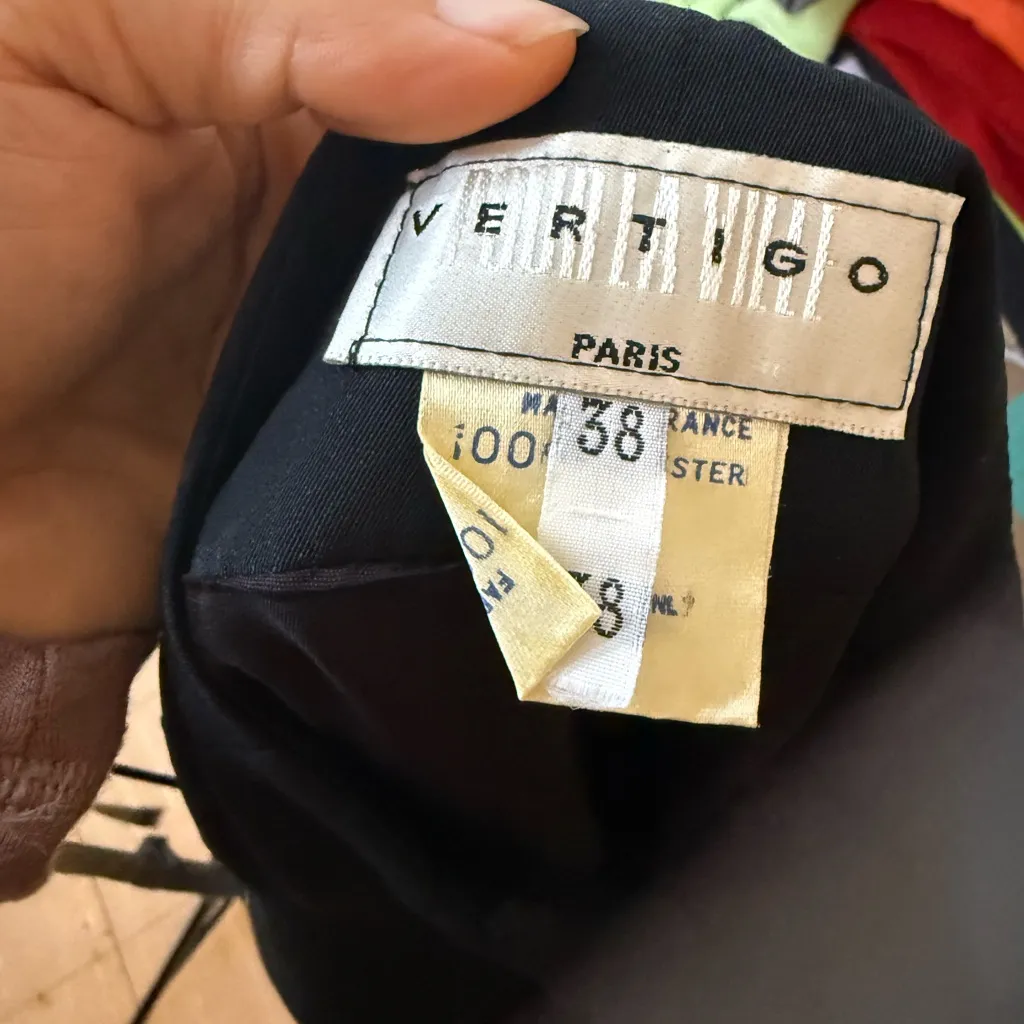 Vertigo Paris Vintage High Waisted Gold Button Down Pencil Skirt - Image 3