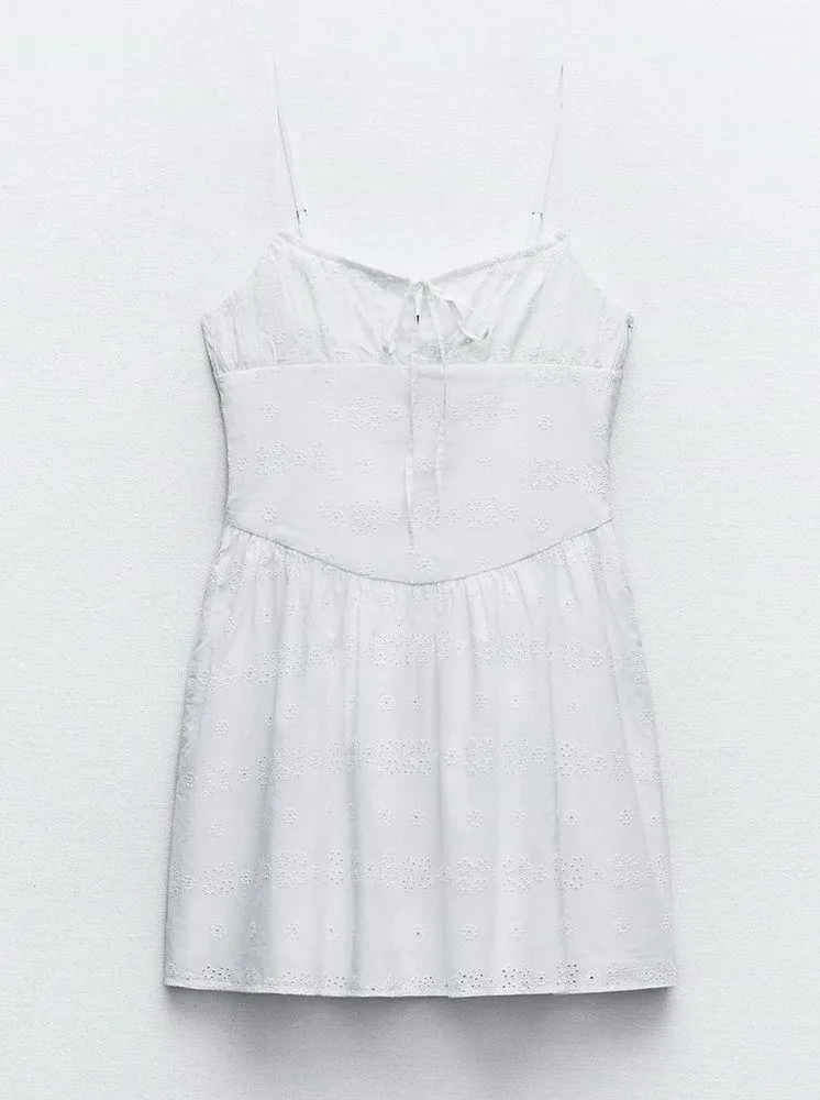 ZARA Embroidered Dress - Image 6