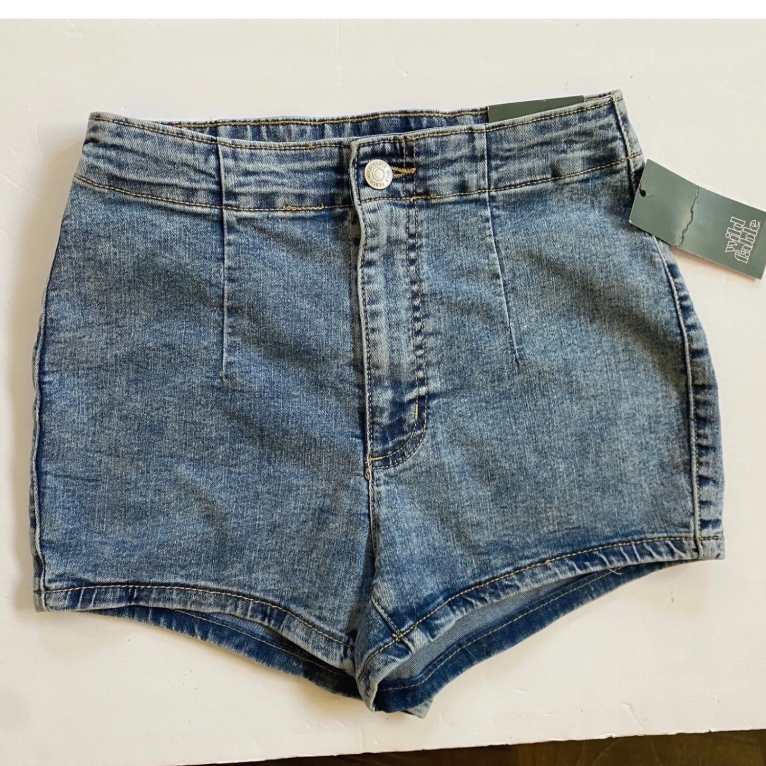 Wild Fable Women's High Waisted Denim Shorts Acid Wash Size 2 NWT - Image 11