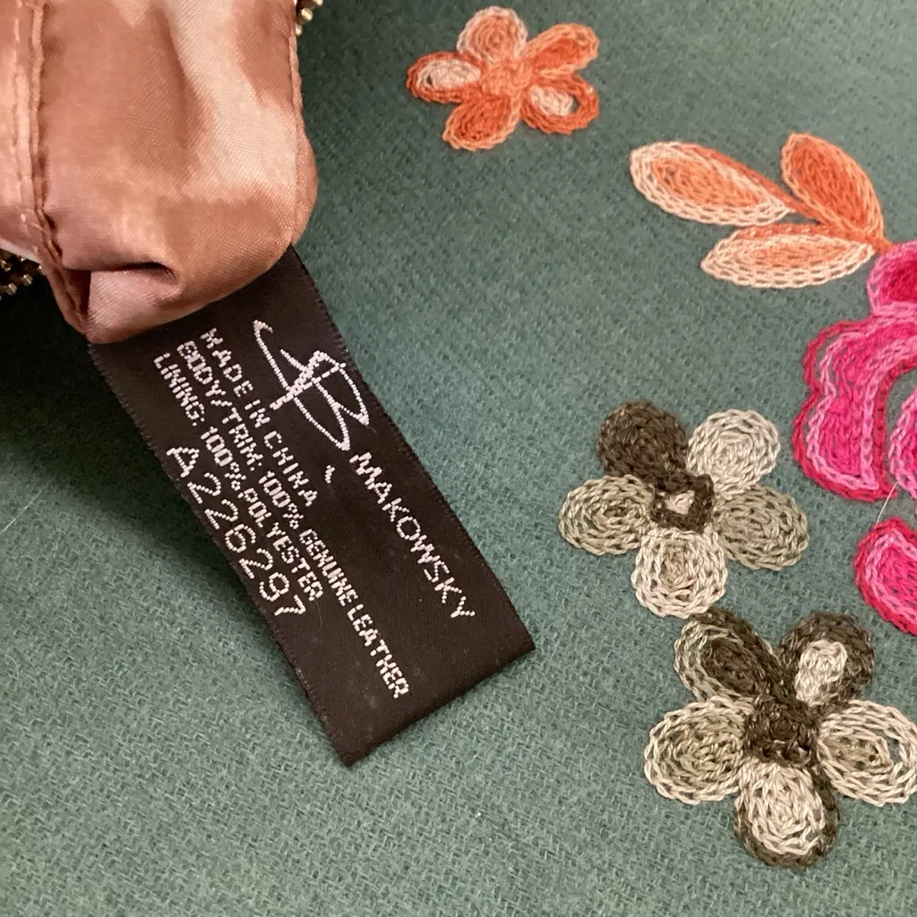 B.‎ Makowsky Metallic Crossbody Bag Silver - Image 6