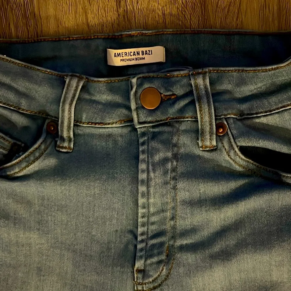 American Bazi Light Wash Skinny Jeans Size 7 - Image 4