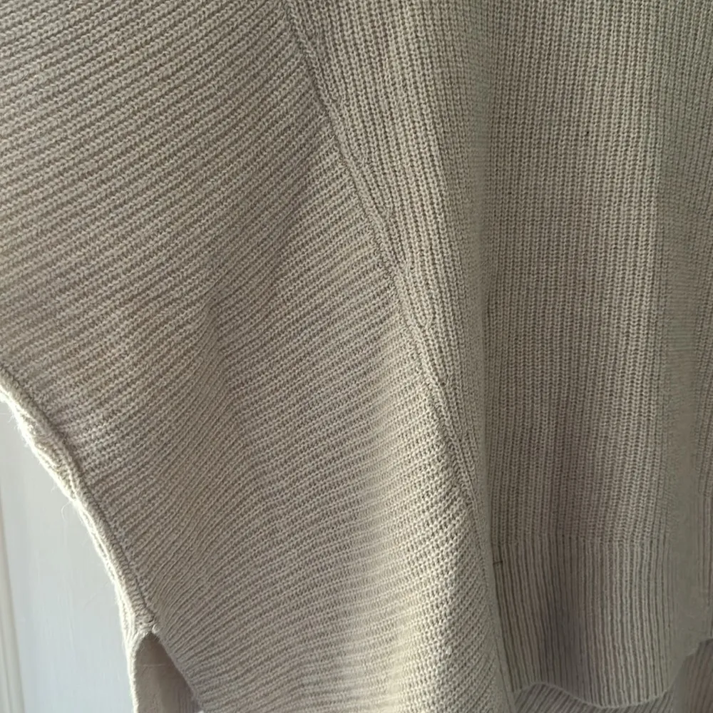 Allsaints sweater wool alpaca blend large zipper asymmetrical hem - Image 7