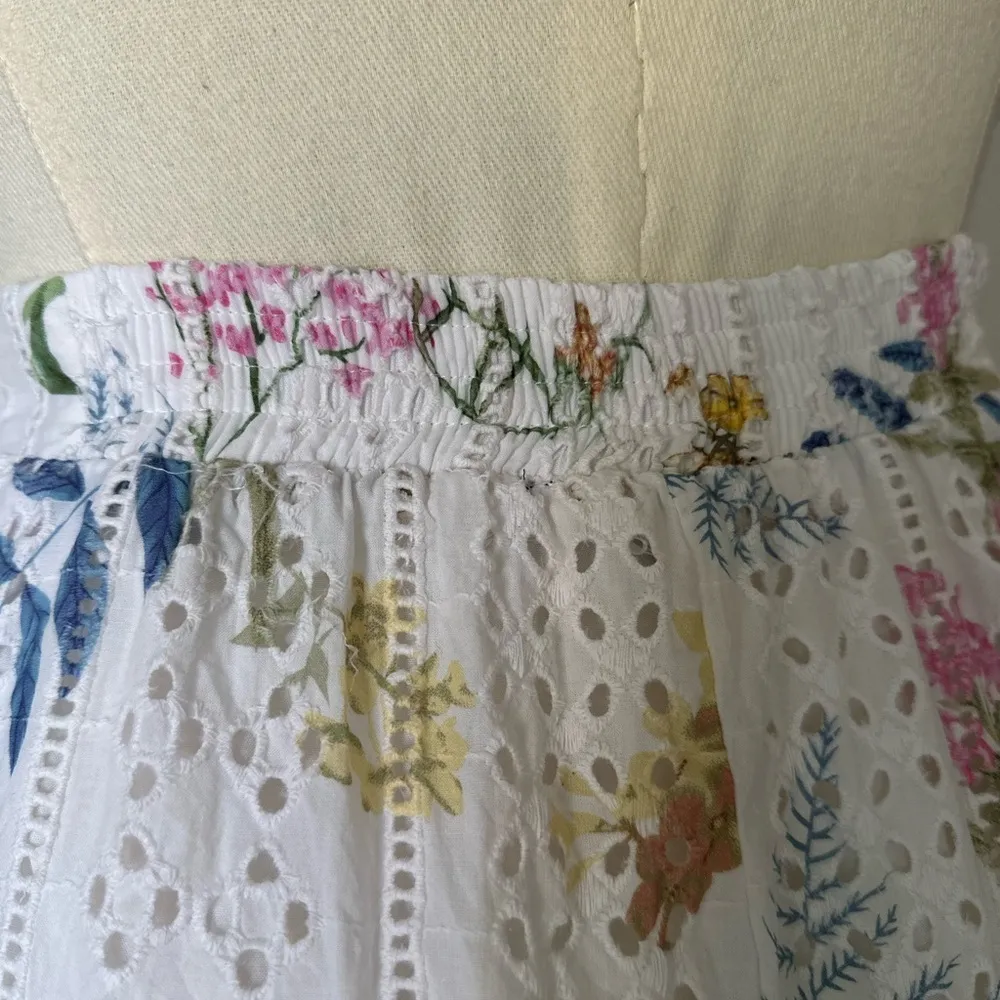 Lulu's Sweet at Heart White Floral Embroidered Midi Skirt (952) - Image 2