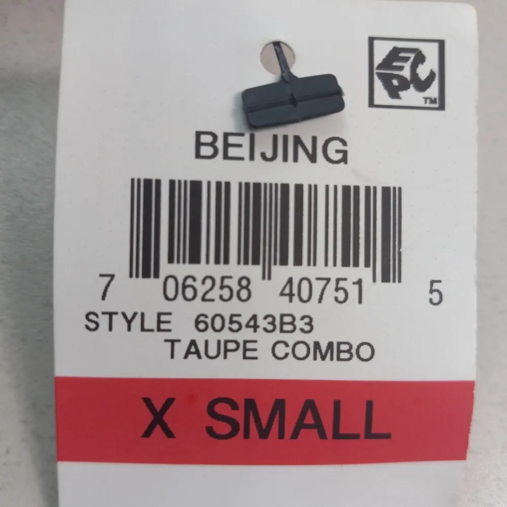 Bar III XS Sleeveless Beijing Taupe Combo V-Neck Tie Back Accent Top - Image 9