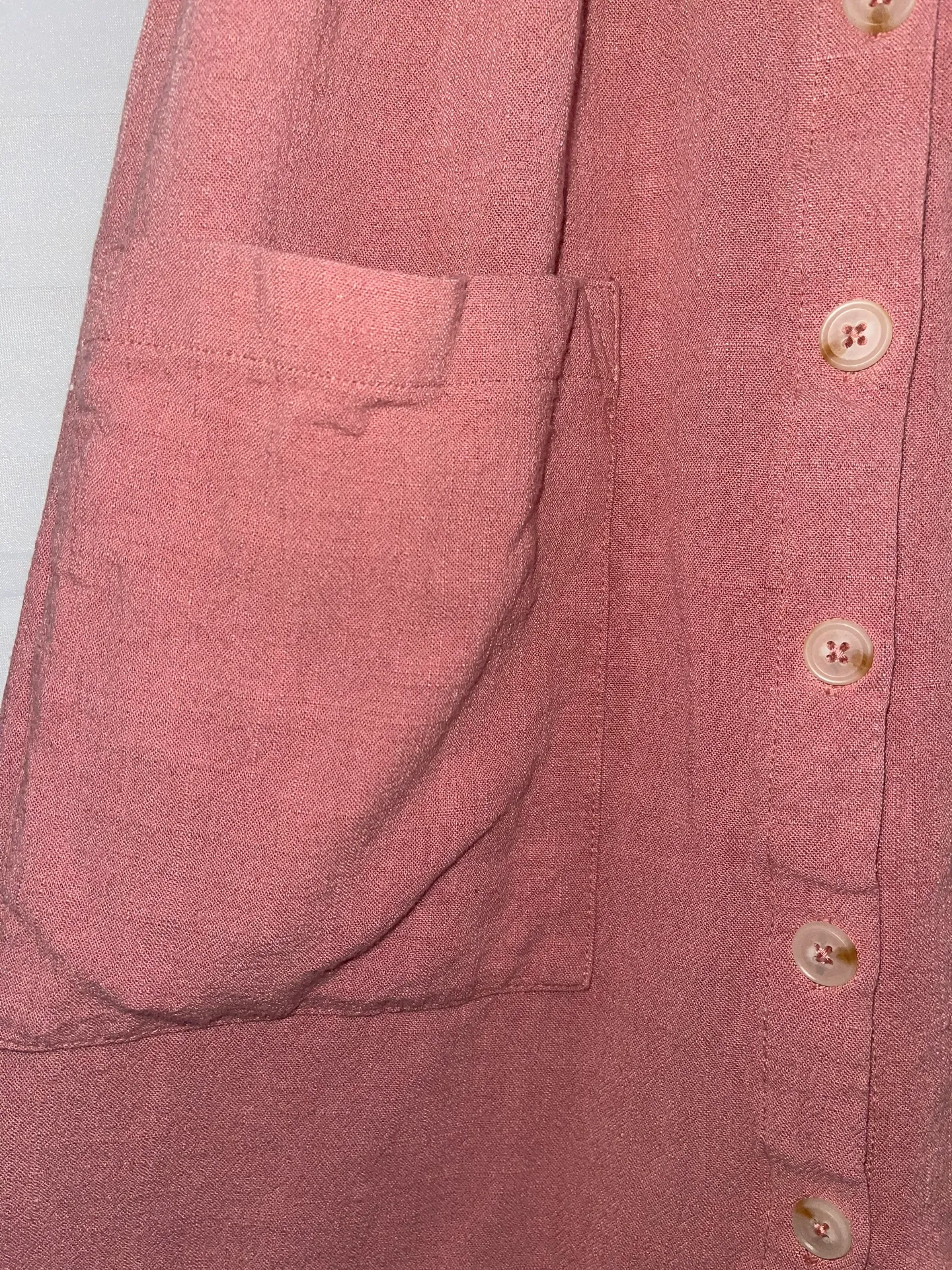 Pink Midi Dress With Pockets - Image 2