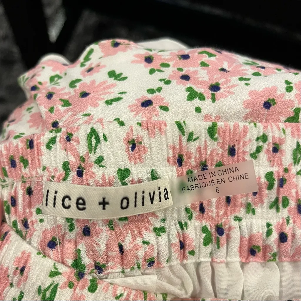 🌸ALICE + OLIVIA VINITA FLORAL RUFFLE SKIRT SIZE 8🌸 - Image 5