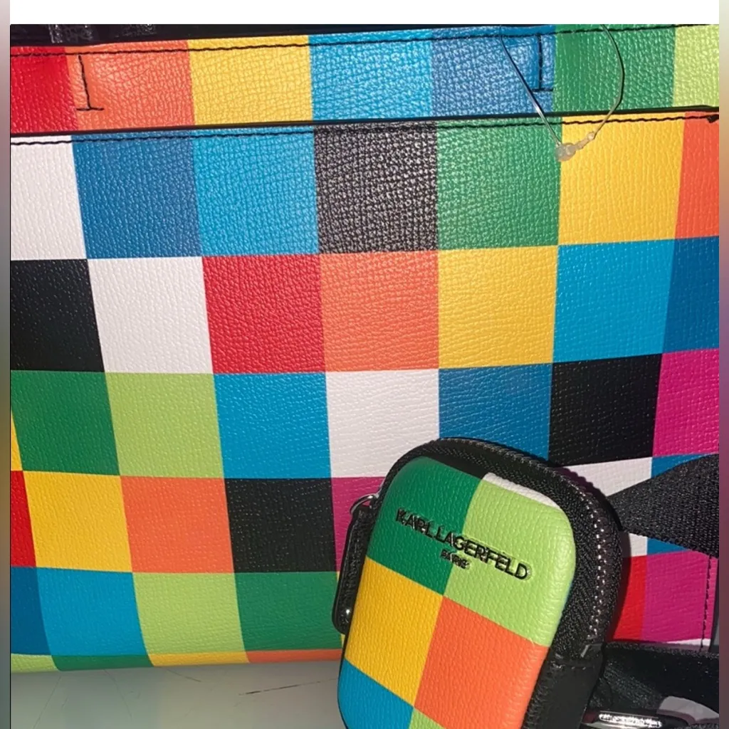 Karl Lagerfeld Paris Maybelle and Choupette patch Satchel Multi Color - Image 3