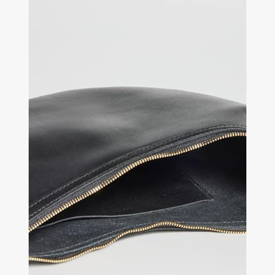 ✨🖤Madewell SOFT Black Leather Crescent Shoulder Bag🖤✨EUC LIKE BRAND NEW✨ - Image 7