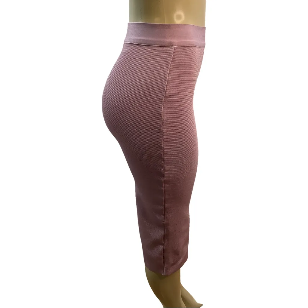 Hot Miami Styles Size Small Blush High Waist Bandage Skirt. Preloved - Image 2