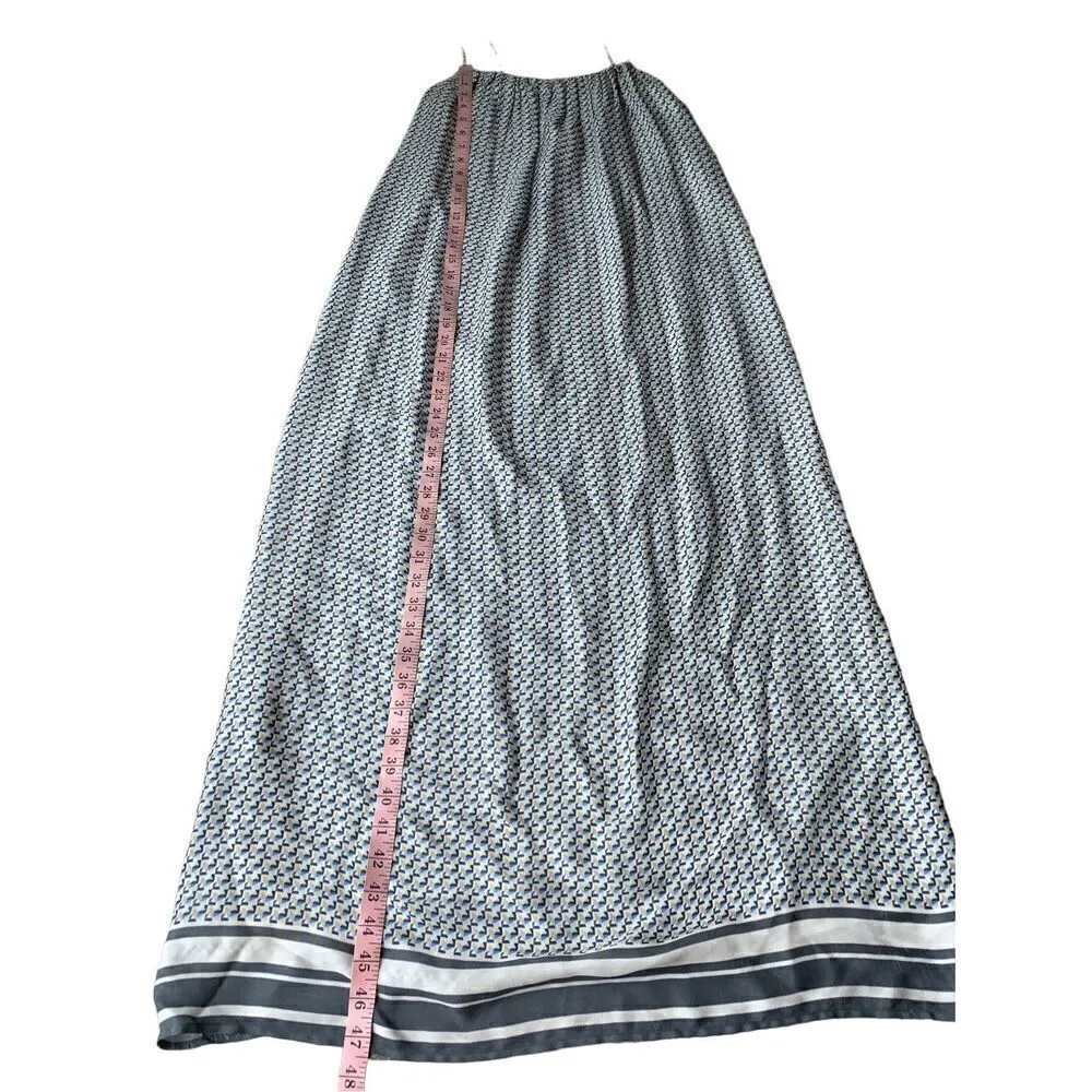 VINCE 100% Silk Printed Flowy Maxi Dress - Image 11