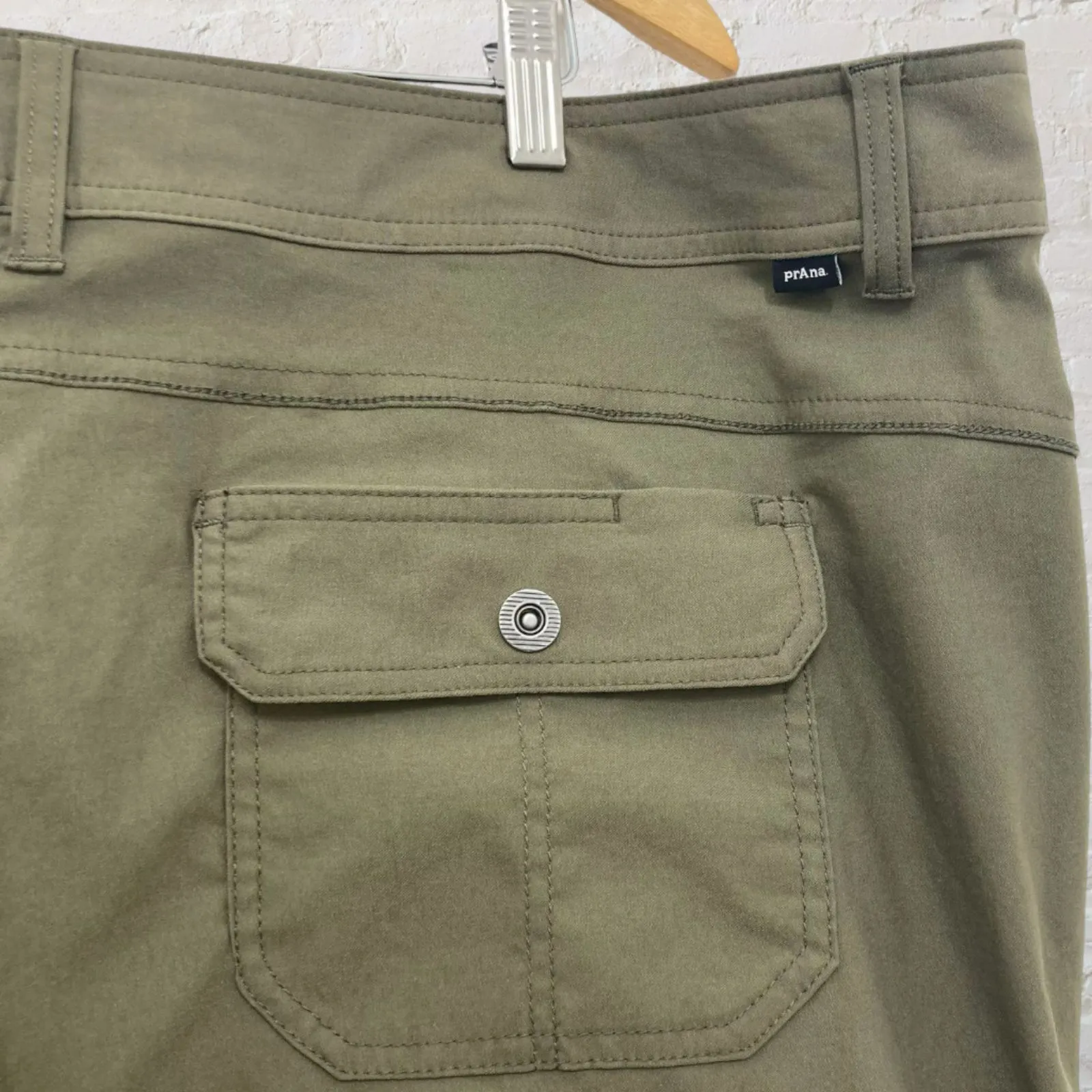 prAna Halle Pant Plus II 22W Olive ReZion Stretch Hiking Outdoor Pants NWOT - Image 10