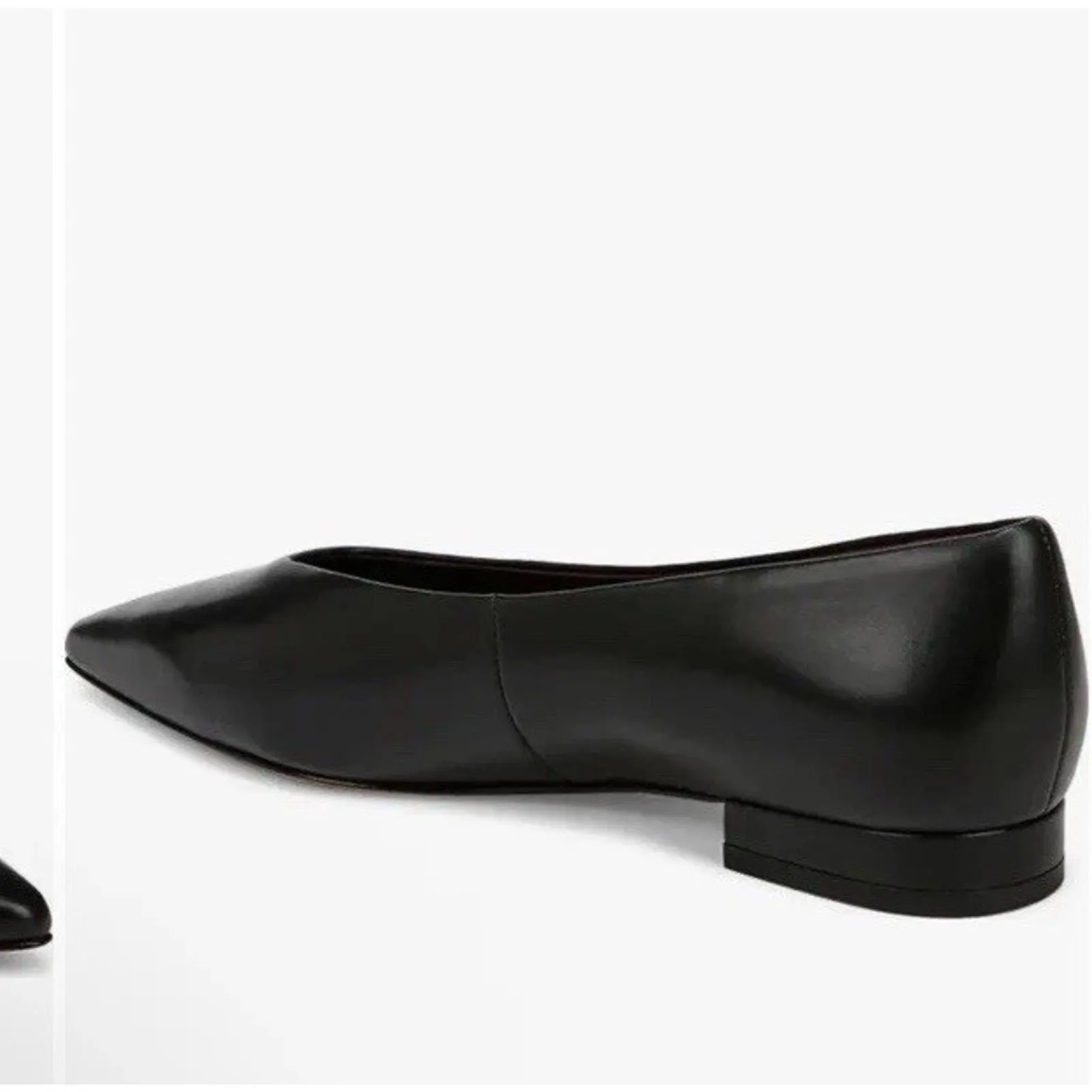 Vince Isabel Pointed Toe Black Women's Flat Slip-on Sz 9 Leather $330 - Image 2
