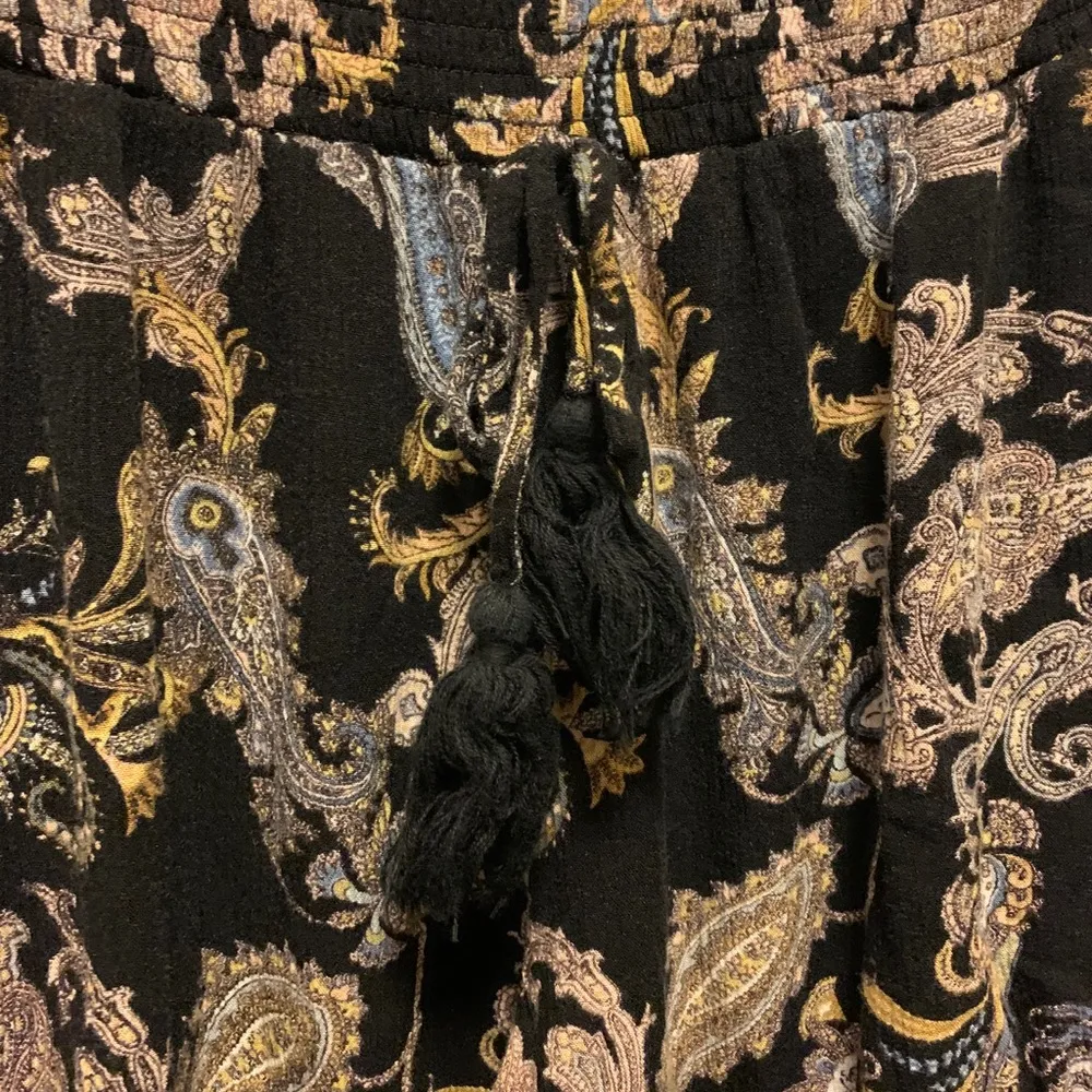 Xhilaration Boho hippy Paisley Cuffed Hem Pants Joggers Womens XS - Image 7