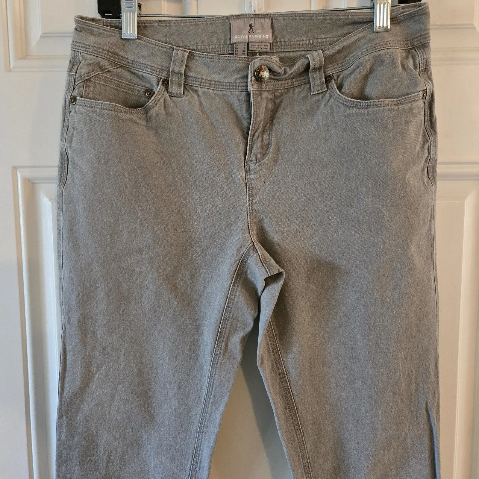 Royal Robbins Women's Billy Goat S75 Canvas Stretch Pants Size 4 Organic Cotton - Image 3