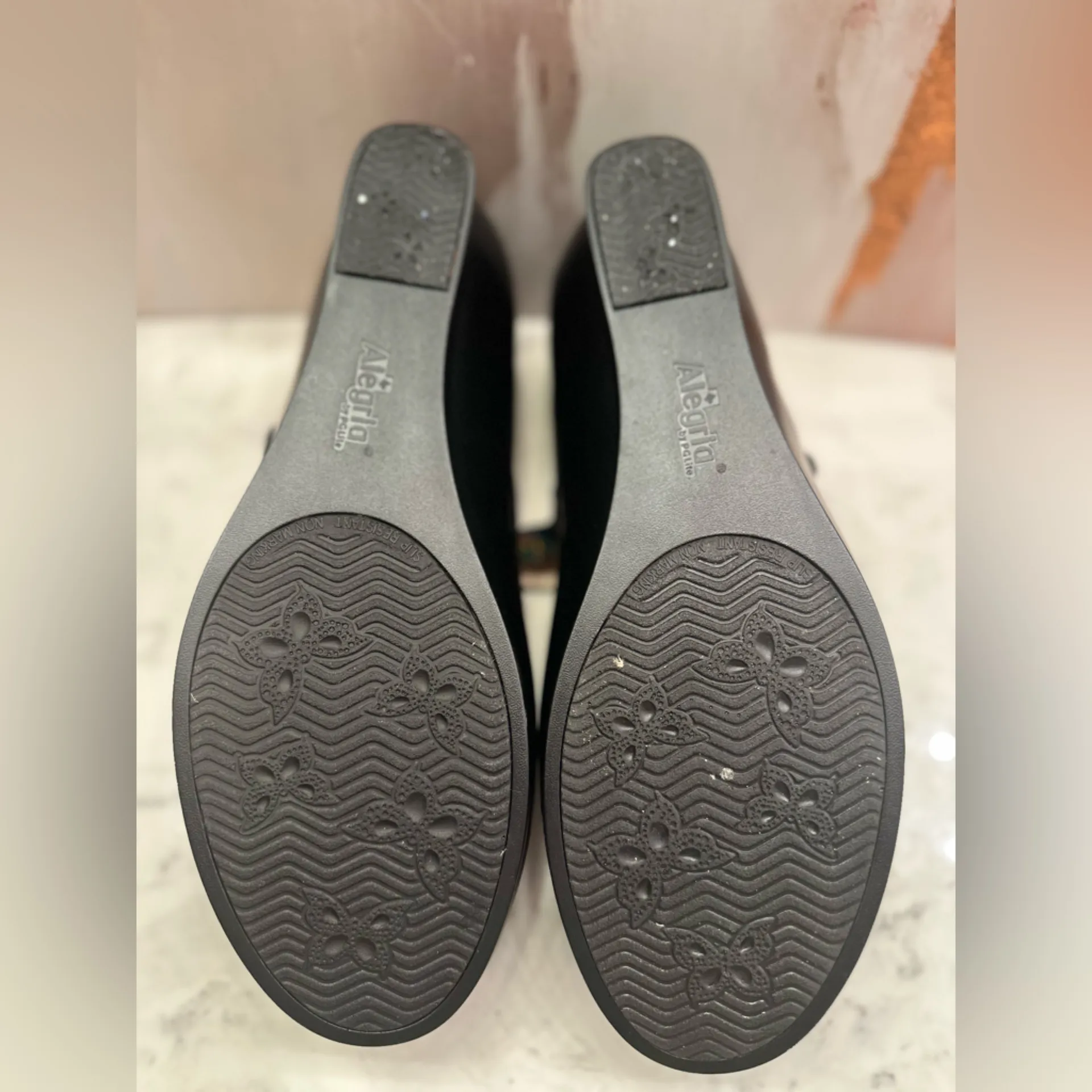 Alegria Flair Winter Garden Mary Jane Wedge Pumps Women's Size 12/EU 42 Leather - Image 9