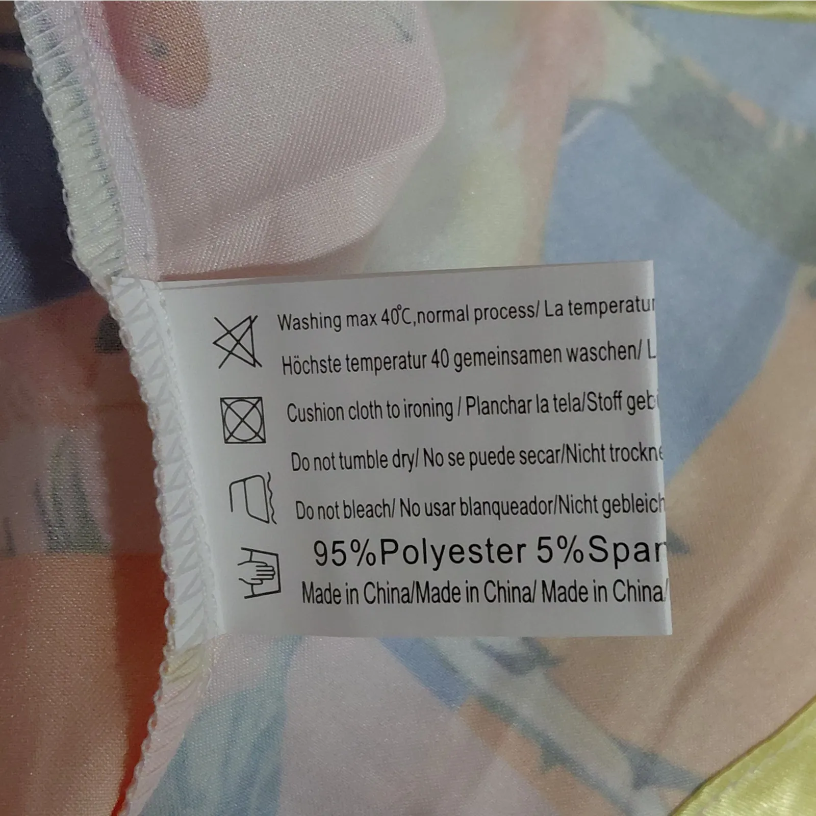 Womens Satin Sleepwear Pajama Set Size Large Tropical Surf Print Coastal Lounge - Image 10