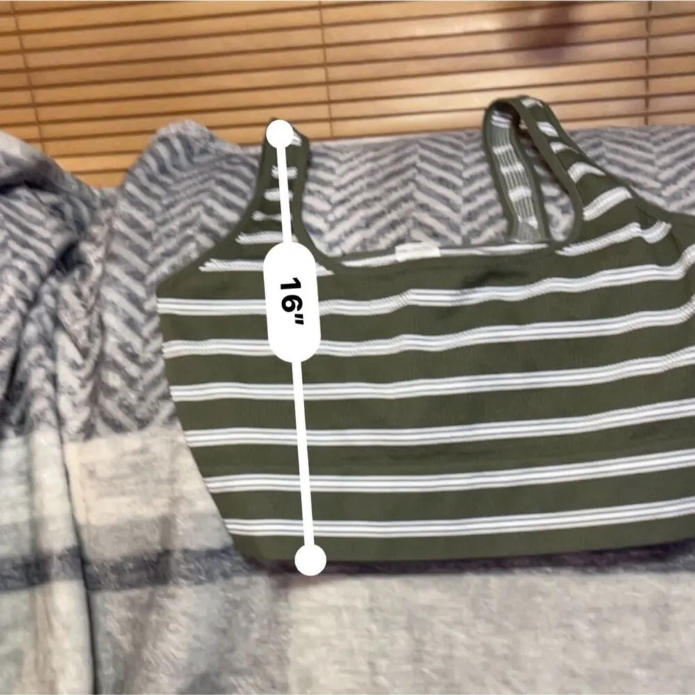 No Boundaries Striped Ribbed Bralette Top XXL - Image 7