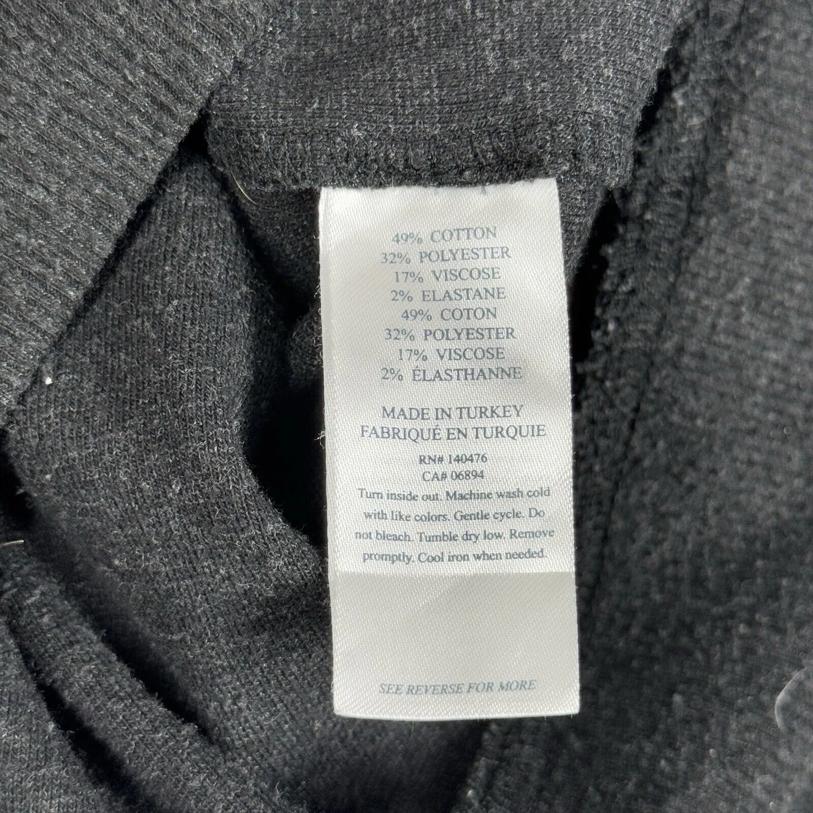 Faherty Shirt Womens XS Heathered Black‎ Legend Embroidered Crew Neutral Casual - Image 6