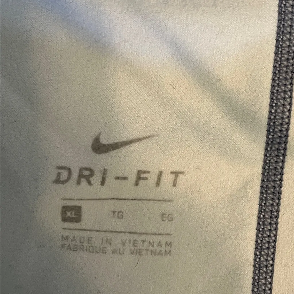 Nike Pro Dri Fit Running Grey & Purple Legging Pants - Size XL - Image 3