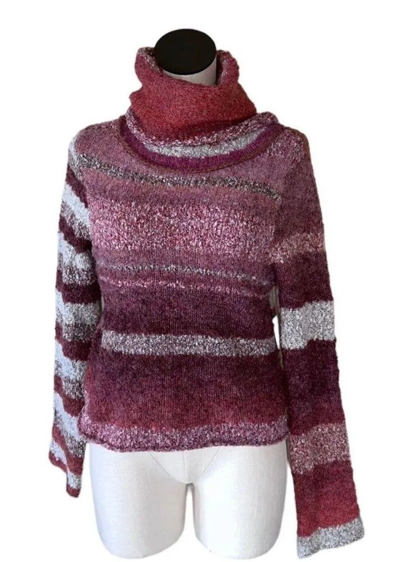 NWT  My Girl Turtleneck Sweater In Sunburst Combo Wool Blend - Image 4