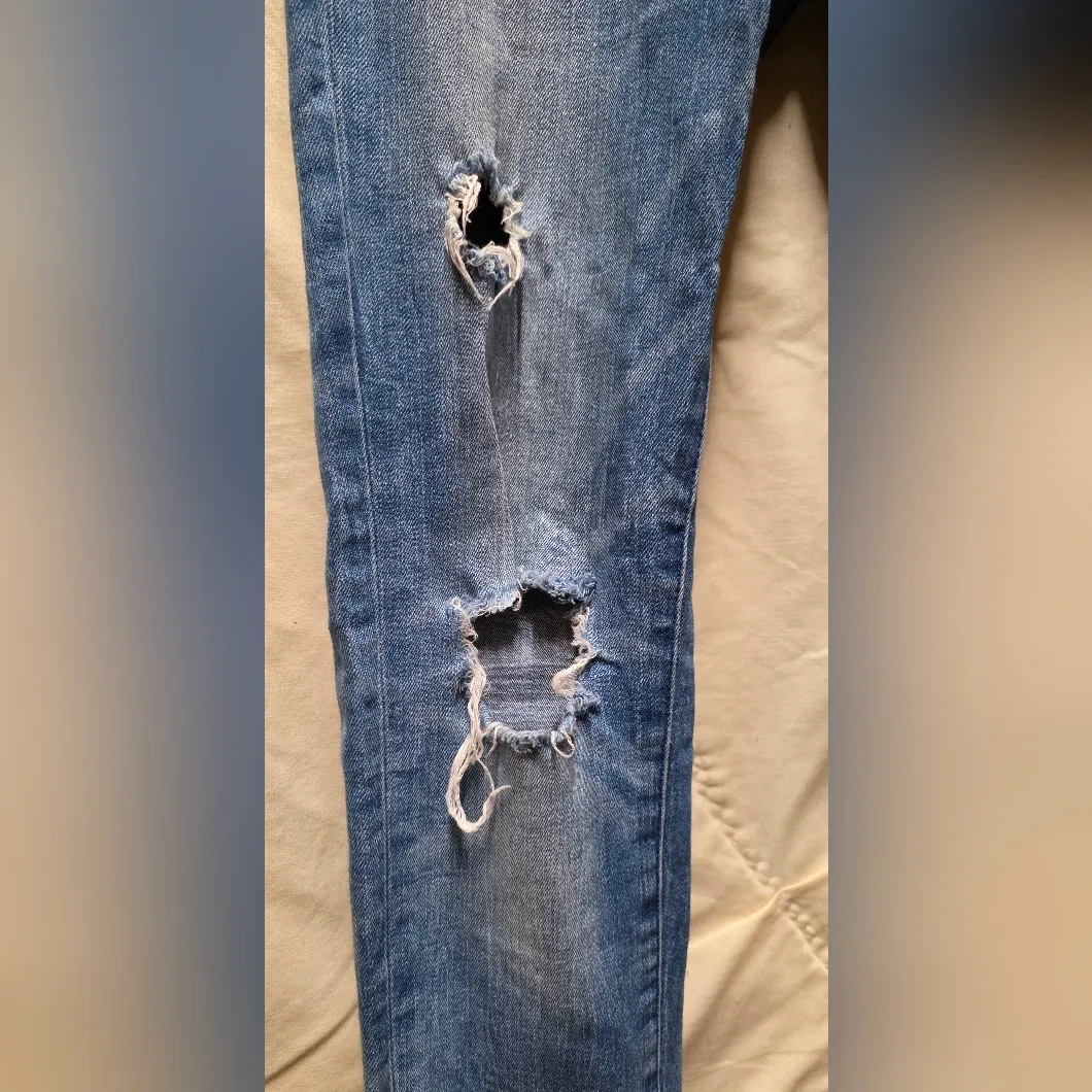 Zara Trafaluc Distressed Skinny Jeans Womens Size 6 - Image 4