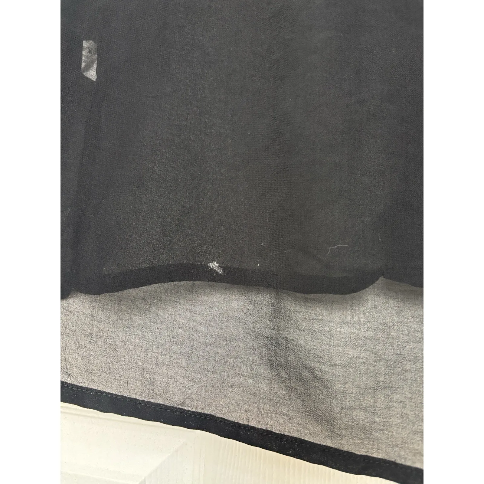 Brandy Melville Sheer Black Button Up Long Sleeve Top Whimsigoth Fairy Grunge - Image 8