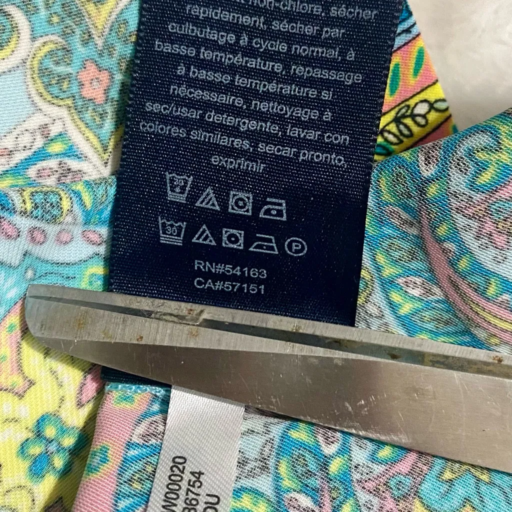 Tommy Hilfiger Multicolor Paisley Print Button-Down Shirtdress. - Image 7