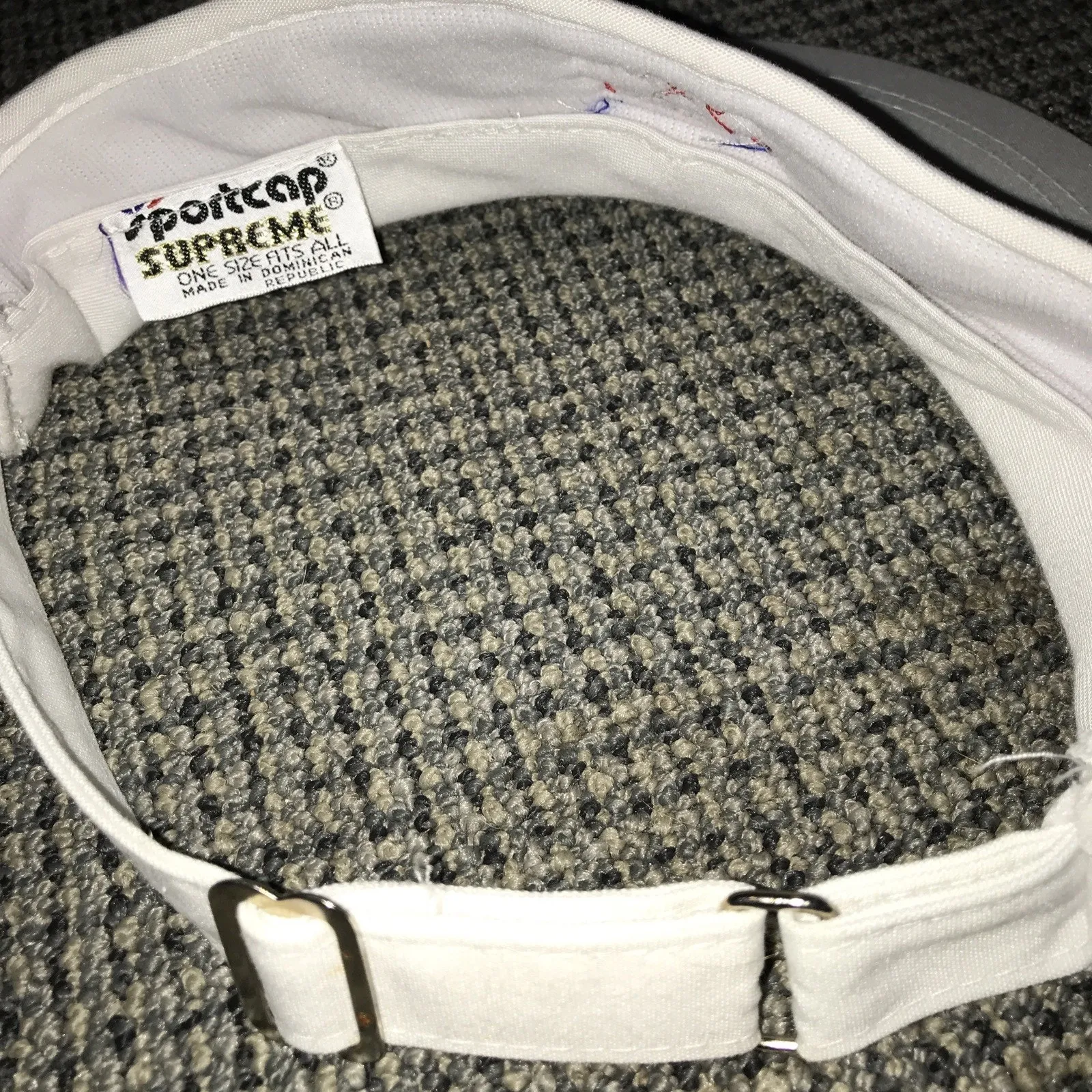Exxon Chemical White Adjustable Visor Golf‎ - Image 3