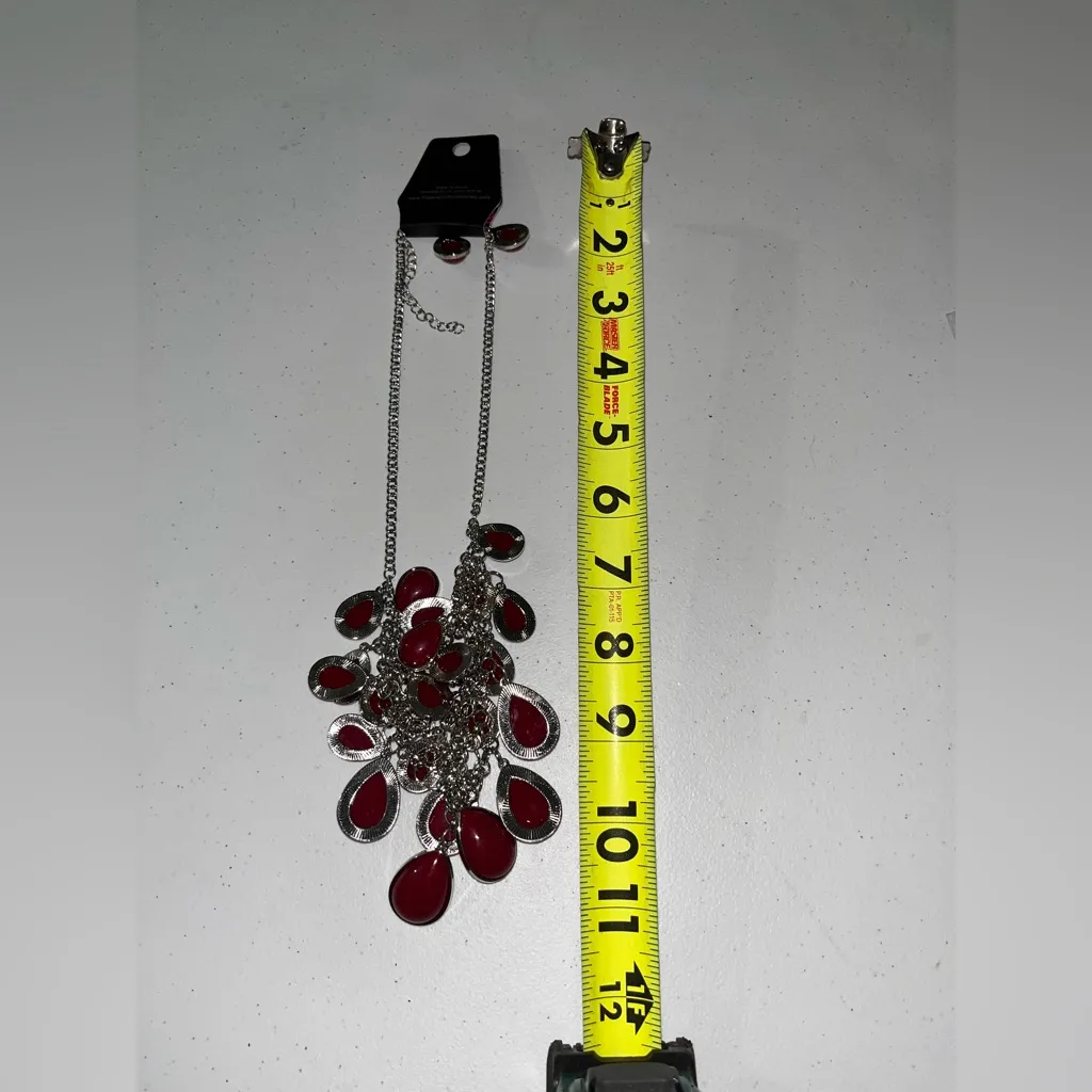 💙 NWT Paparazzi Layered Beaded Statement Necklace & Earrings Set - Image 3