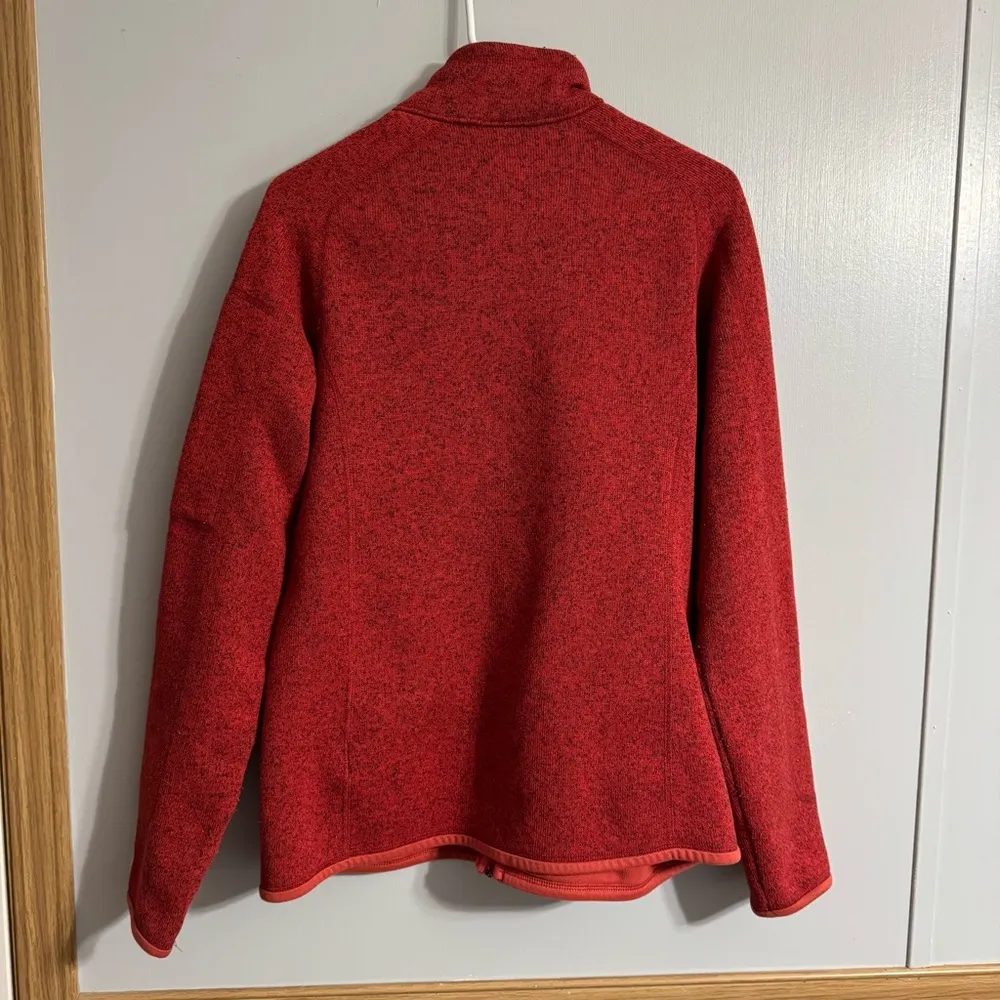 Patagonia Red Fleece Women’s Jacket Size Large - Image 2