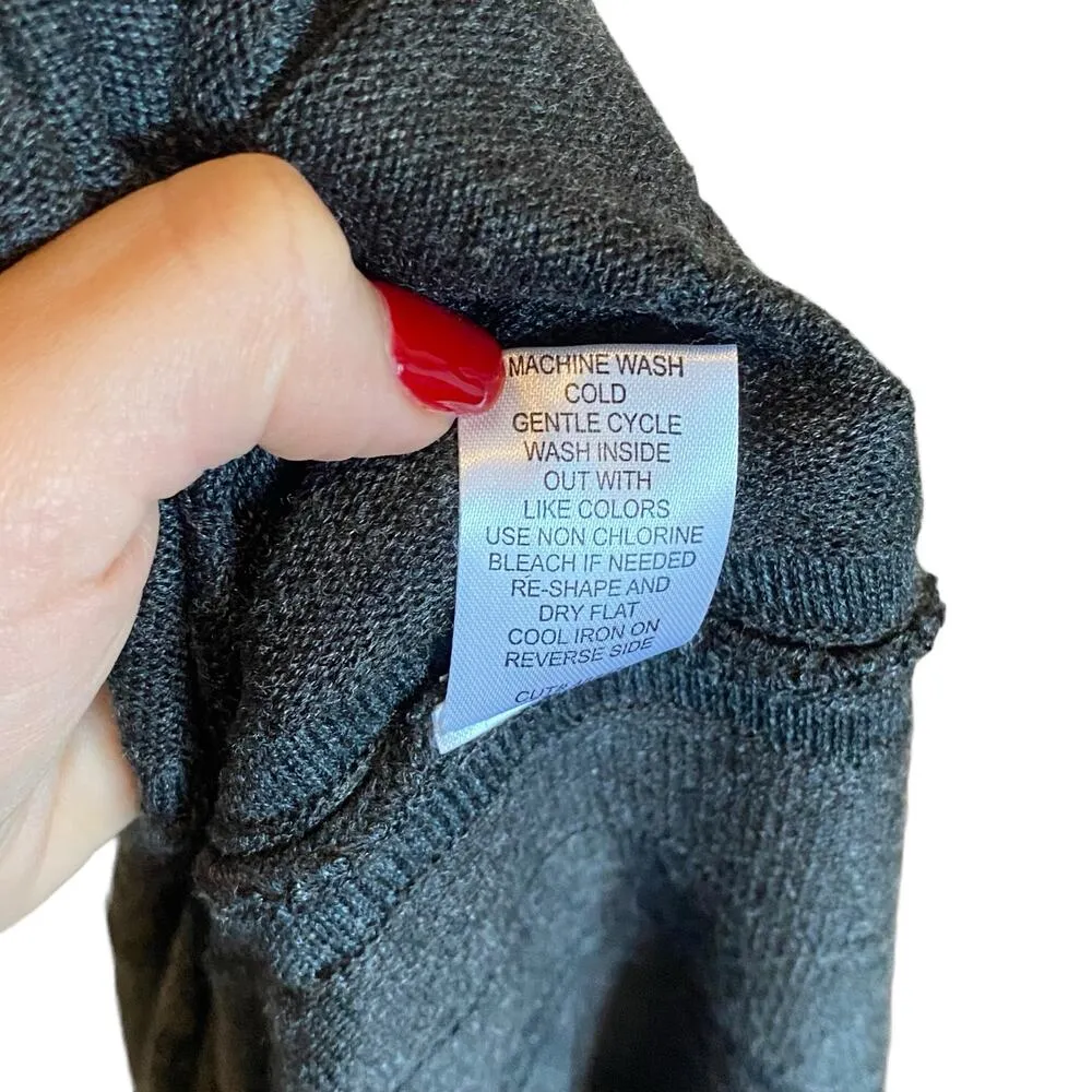 Connected Apparel Long Sleeve Scoop Neck Knit Pleated Skirt Sweater Dress - Image 11